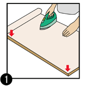 アイロン障子紙を貼る方法1