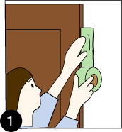 ドアの塗装の仕方1