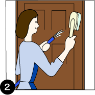 ドアの塗装の仕方2